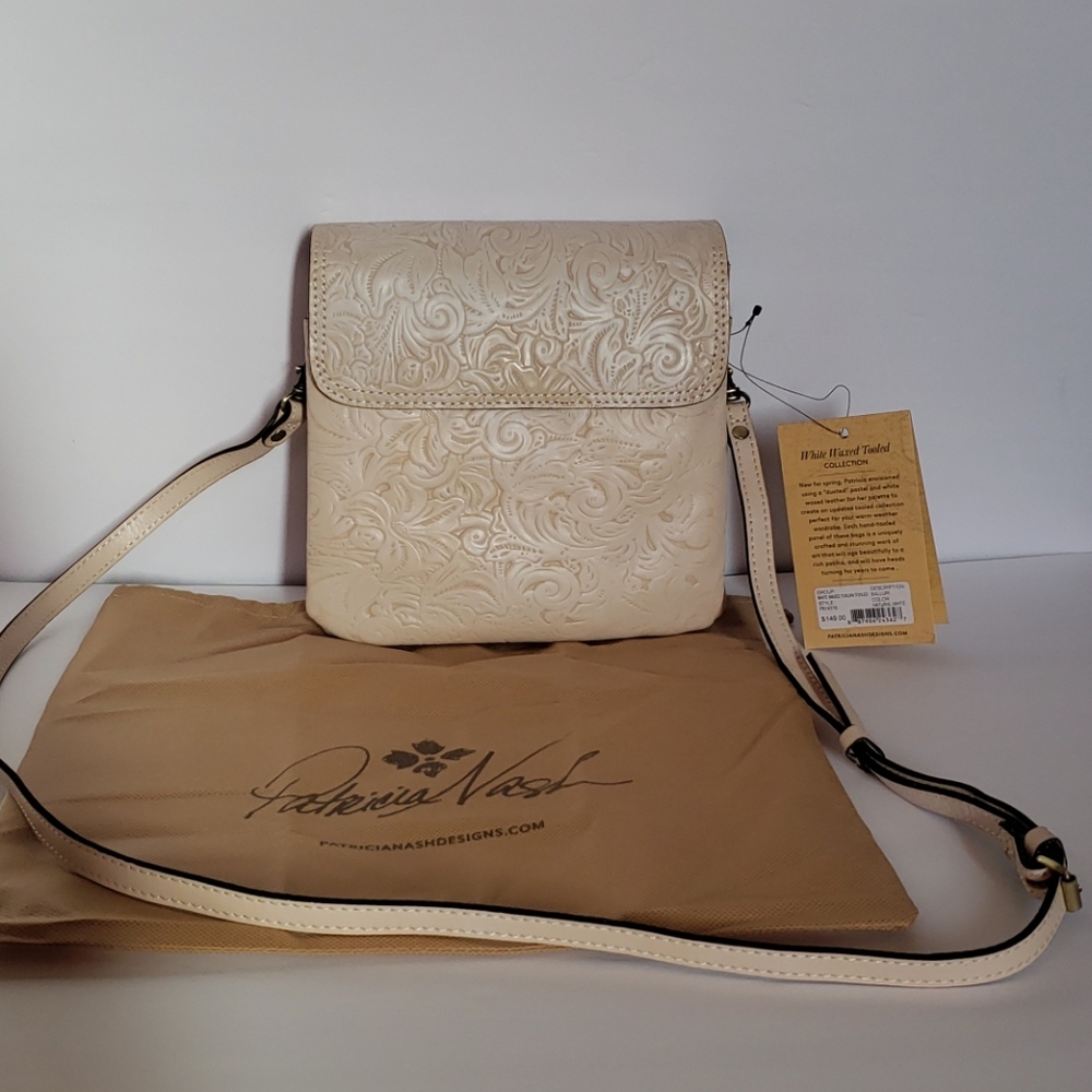Patricia Nash Balluri Natural White Tuscan Purse